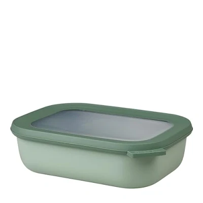 Imagen de Mepal Multi Bowl Cirqula Rectangular Recipientes para Alimentos con Tapa Adecuado como Fiambrera Hermética Frigorífico, Microondas y Congelador Tapers Comida 1000 ml Nordic Sage