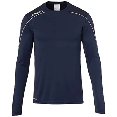 Imagen de uhlsport Stream 22 Trikot Langarm Sudadera De Entrenamiento, Hombre, Azul Marino/Blanco, XXXL