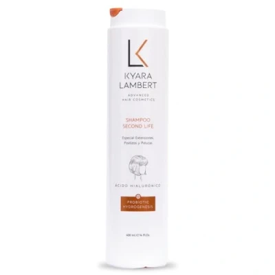Imagen de Kyara Lambert Shampoo Second Life con Ácido Hialurónico, 400ml Champú Especial para Extensiones, Postizos y Pelucas Dermoprotector