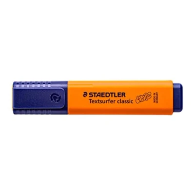 Imagen de Staedtler Rotulador Textsurfer Classic, naranja, gran capacidad de marcado y vida útil, secado rápido, punta biselada 1 a 5 mm, 10 subrayadores, 364 C 400
