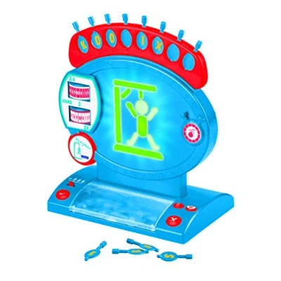 Imagen de Lexibook ahorcado electrónico, Juego de Mesa Infantil y Familiar, ortografía Vocabulario, Efectos Luminosos sonoros, 2 Jugadores, Azul/Rojo, Color, Norme (JG800)