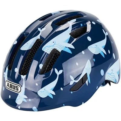 Imagen de ABUS 67262 Casco para bicicleta, Azul (Blue Whale), M (50 55 cm)