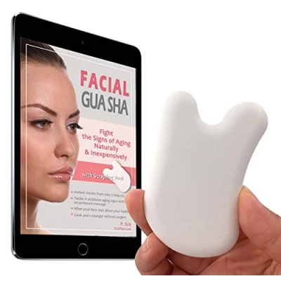 Imagen de Herramienta Gua Sha Facial para Masaje Acupresión Raspado Antienvejecimiento
