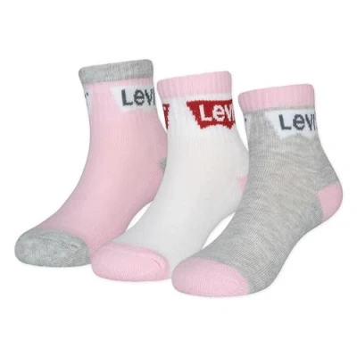 Imagen de Levi&#039;s Batwing MID CUT 3 PACK Unisex Calcetines para niños, Talla: 23.5 27, Fairy tale