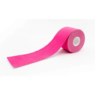 Imagen de Cinta kinesiológica color rosa de axion Resistente al agua y sudor E Tape adhesivo deportivo adhesiva deportiva Vendaje neuromuscular