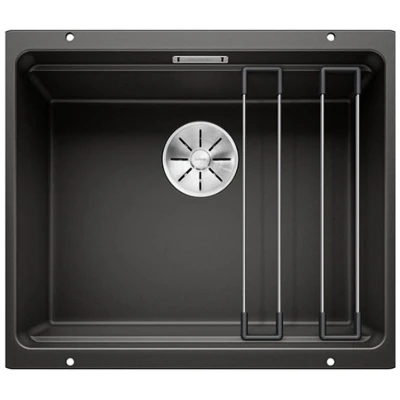 Imagen de BLANCO ETAGON 500 U 525887 Fregadero, negro, mueble bajo de 60 cm