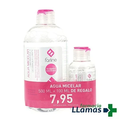 Imagen de Farline pack agua micelar 500ml + 100ml
