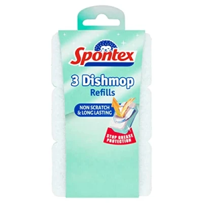 Imagen de Spontex 3 recambios de esponja antiarañazos para fregona