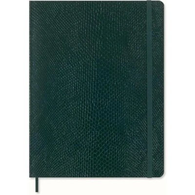 Imagen de Moleskine Cuaderno Precious &amp; Ethical, con Caja de Regalo, Tapa Suave Vegana Efecto Pitón, Cierre Elástico, Formato XL 19x25cm, Color Verde