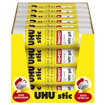 Imagen de UHU pegamento en barra pequeño 8,2g (24 unidades)