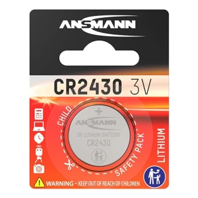 Imagen de Ansmann 5020092 CR 2430 Pilas de botón en blister, batería litio 3V