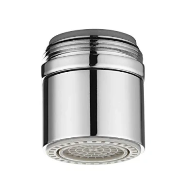 Imagen de Ciencia AFA007 regulador de chorro latón M24 con rosca exterior doble función para ahorro agua, flujo bajo grifo cocina o baño