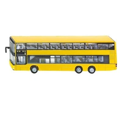 Imagen de siku 1884 Autobús de línea dos pisos MAN, Neumáticos goma, 1:87, Metal/Plástico, Amarillo