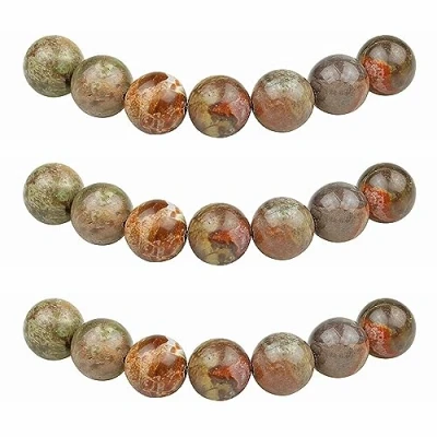 Imagen de MJDCB 6mm 60 piezas Cuentas de Piedra Océano Redondas Sueltas Piedras Semipreciosas Naturales para Hacer Joyas Pulseras Collares