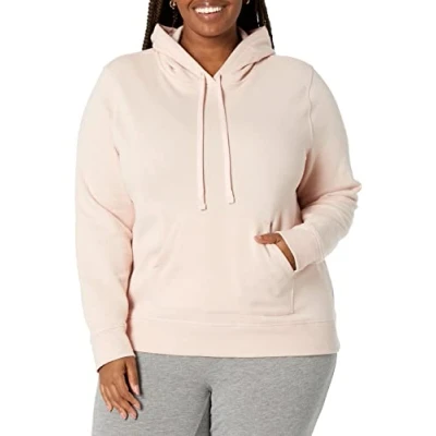 Imagen de Amazon Essentials Sudadera de Felpa Francesa con Capucha (Disponible en Tallas Grandes) Mujer, Rosa Claro, XL