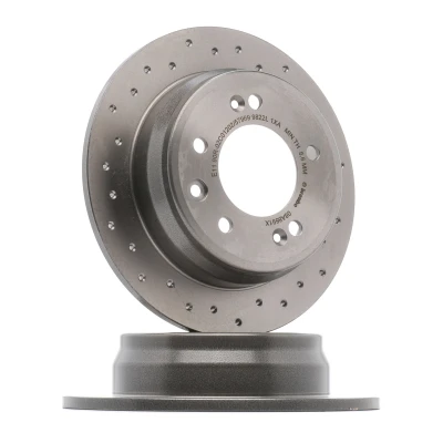 Imagen de BREMBO 08.A869.1X Disco de freno 262 10 5 macizo, perforado revestido con tornillos HYUNDAI: i30 I Hatchback, ix35, Tucson, KIA: Sportage III