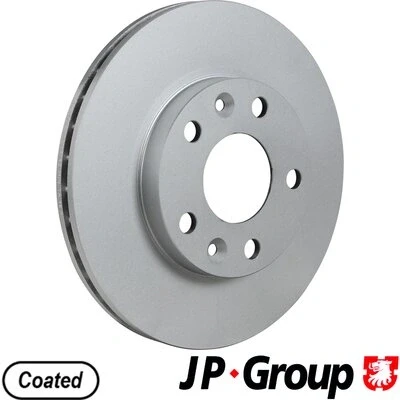 Imagen de JP GROUP 5163100200 Disco de freno Eje delantero 269 22,5 5 ventilación interna revestido RENAULT: Megane 4, DACIA: Duster SUV