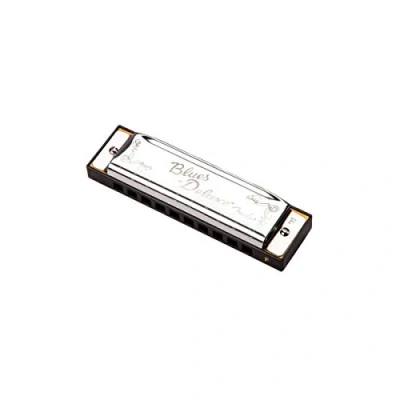 Imagen de Fender Blues Deluxe Armónica, Clave de F, 10 Orificios, Cromada en Níquel, Incluye Estuche