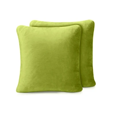 Imagen de Amago Funda de Cojín, Set 2, Sensación Cachemira, 50 x cm Verde Limón