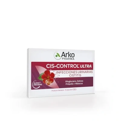 Imagen de Arkopharma Ciscontrol Ultra Cápsulas, Alivia y Previene las Infecciones Urinarias, Cistitis, Eficacia Clínicamente Probada, No Antibiótico