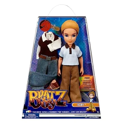 Imagen de Bratz Original Muñeco de moda KOBY Boyz Serie 3 niño, 2 conjuntos y póster Para coleccionistas niños niñas mayores 6 años
