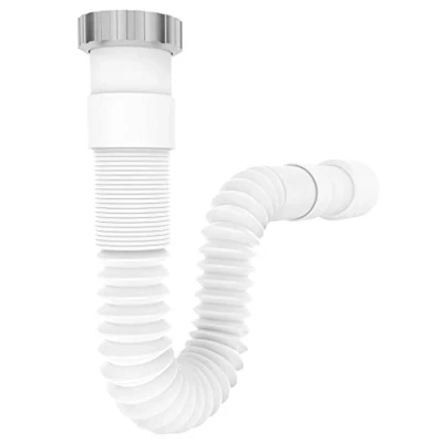 Imagen de VARIOSAN Manguera de drenaje flexible 14931, 1 1/2&quot; x 40/50 mm, sifón/trampa olor para el fregadero la cocina, extensible 320 880 mm