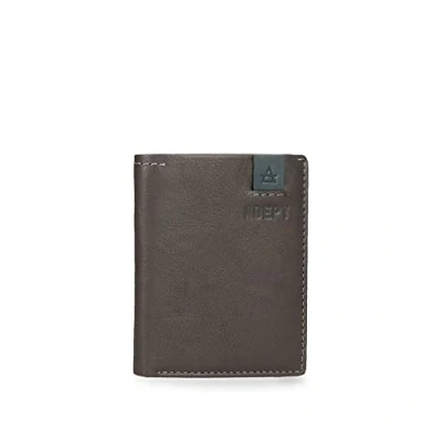 Imagen de Adept Max Cartera vertical con monedero Gris 8,5x10,5x1 cms Piel