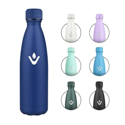 Imagen de Botella Termica 750ml, Cantimplora Reutilizable a Prueba de Fugas, Agua Acero Inoxidable con Doble Pared, sin BPA para Gimnasio, Oficina, Colegio, Senderismo, Deporte, Outdoor