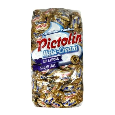Imagen de Pictolín dulce de leche y nata sin azúcar Caramelo sabor azúcares con edulcorantes Bolsa 1kg