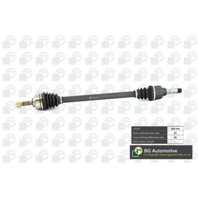 Imagen de BGA DS1420R Árbol de transmisión Eje delantero, derecha 844, 944 CITROËN: C3 I Hatchback, C2 Pluriel
