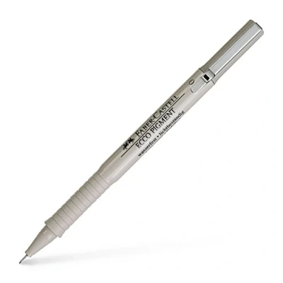 Imagen de Faber Castell 166199 Bolígrafo de tinta Ecco Pigment, 0,1 mm, color negro