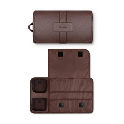 Imagen de Störtebekker® Premium Hombre Estuche de Afeitado Hecho a Mano para el Cuidado la Barba, Cepillo Afeitar, Afeitar y Accesorios Neceser Bolsa Aseo