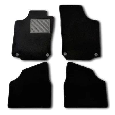Imagen de Alfombrillas de Coche Opel Corsa C 2000 a 2006, Medida, Antideslizantes, talonera Goma Reforzada, Botones fijación