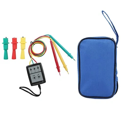 Imagen de SP8030 Probador de rotación secuencia trifásica Indicador digital fase Medidor zumbador LED 200 V 480V CA