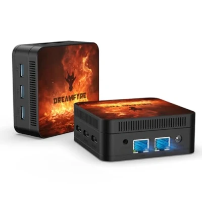 Imagen de Mini PC Alder Lake N95 (hasta 3,4 GHz) 4 núcleos subprocesos ordenador 8GB DDR5 256GB SSD escritorio Computer Soporte para tres monitores/USB 3.0/ WiFf 5/Gigabit Ethernet Puerto/Bluetooth