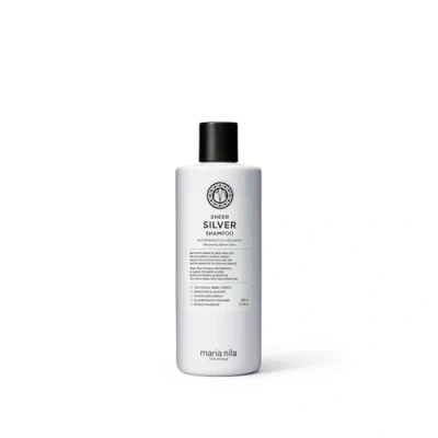 Imagen de Maria Nila Sheer Silver, Champú 350 ml, neutraliza los tonos dorados, pigmentos violetas aportan un tono frío, 100% vegano y libre de sulfatos/parabenos