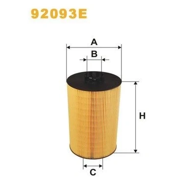 Imagen de WIX FILTERS 92093E Filtro de aceite Cartucho filtrante MAN: TGX, TGS, TGA