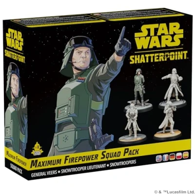 Imagen de Atomic Mass Games Star Wars Shatterpoint Maximum Firepower Expansión de Miniaturas A Partir 14 Años para 2 Jugadores 90 Minutos por Partida Multilenguaje (Incluye Español)