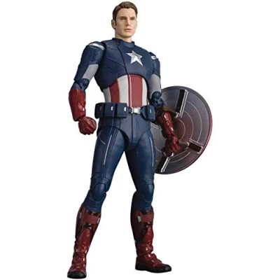 Imagen de Bandai Tamashii Nations Avengers: Endgame S.H. Figuarts Action Figure Capitán América Cap VS. Editio