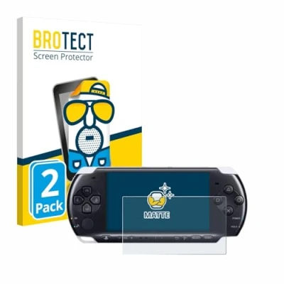 Imagen de BROTECT Protector Pantalla Anti Reflejos para Sony PSP 3000 (2 Unidades) Película Mate Huellas