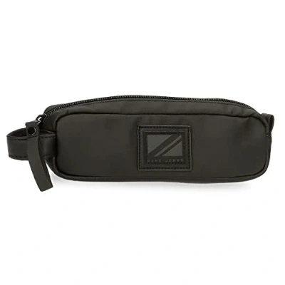 Imagen de Pepe Jeans Hoxton Estuche Negro 19x5x3,5 cms Poliéster y PU