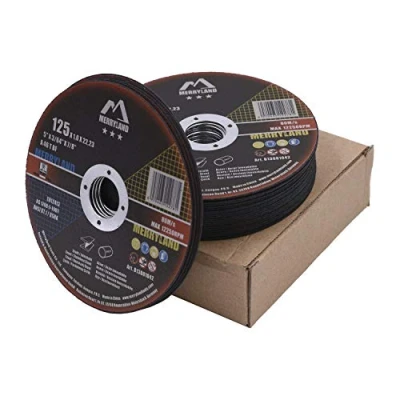 Imagen de Merryland Disco de Corte 125 Metal para Amoladora Angular, X 1,0 22,23 mm 25 Piezas, Acero INOX Hierro, Bravo Line B13081042