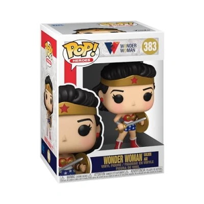 Imagen de Funko Pop! Heroes: WW 80th Classic Wonder Woman with Shield and Sword (1950&#039;s) DC Comics Figura de Vinilo Coleccionable Idea Regalo Mercancia Oficial Comic Books Fans