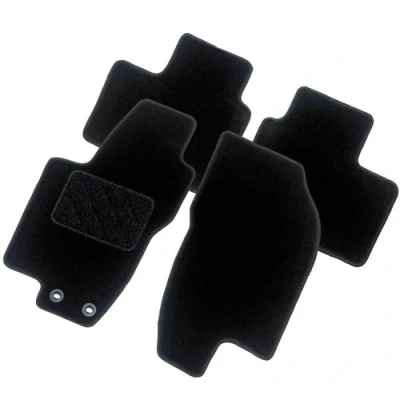 Imagen de AutoStyle TM DW523 Juego de alfombrillas suelo textil delante y detrás 4 negro