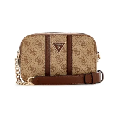 Imagen de Guess Noreen Camera Crossbody Bandolera, Mujer, Talla: One Size, Latte/brown
