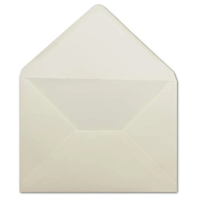 Imagen de Sobres DIN C5 162 x 229 mm Crema Marfil 100 g/m² nassklebung, color Creme 75 Stück