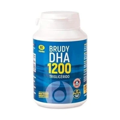 Imagen de BRUDYLAB Brudy DHA 1200 Ácidos Grasos Omega 3 Altamente Concentrado en Triglicérido Enzimático de Ayuda al Sistema Neuronal, Hepático, Visual, Reproductivo y Materno fetal 60 Cápsulas