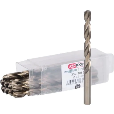 Imagen de KS TOOLS 330.3085 Taladro espiral para metal 117, 75 130 corte a derecha Metal, Madera, Plástico, Acero rápido
