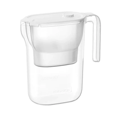 Imagen de Waterdrop Jarra Filtrante de agua para Frigorífico con Filtro 3 Meses, 2,5 Litros, Reduce el Flúor, Cloro y más, Certificado NSF, Sin BPA, Blanco(Filtro: WD PF 01A Plus)