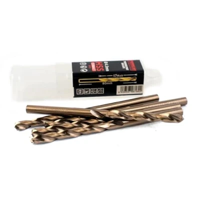 Imagen de Ferrcan Brocas para metal HSS DIN338 M35 5% cobalto Turbomax taladrar en acero inoxidable, hierro y otros metales paquete de 5 unidades por medida (4.5mm)